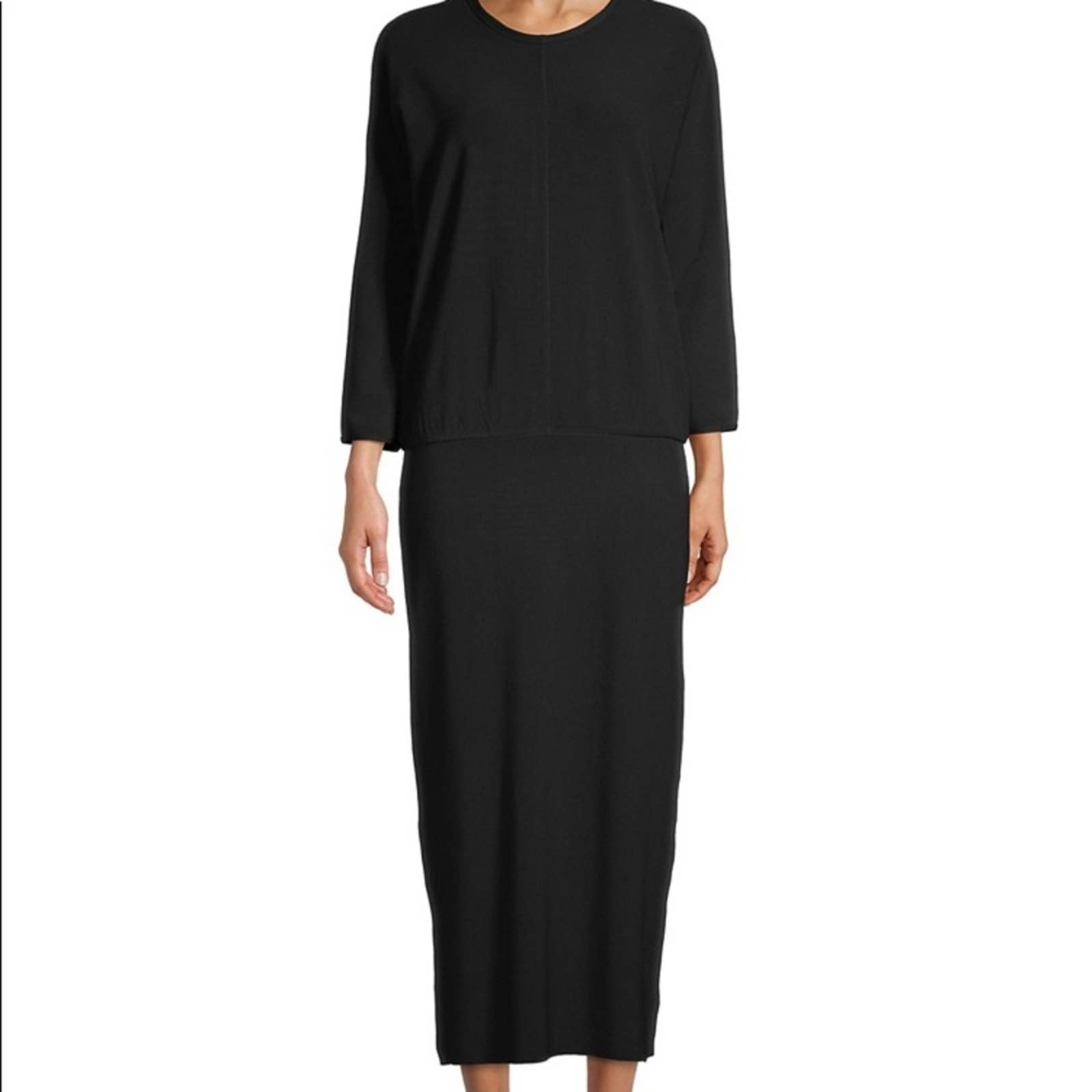 Nwt James Perse Mixed Rib Blouson Dress